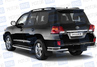 Защита порогов PT Group окантовка 51мм из нержавеющей стали для Toyota Land Cruiser 200 с 2014 г.в.