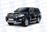 Защита порогов из нержавеющей стали окантовка ПТ O51мм (НПС) для TOYOTA LAND CRUISER 200 2014 г.в.
