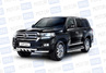 Защита порогов PT Group окантовка 63мм из нержавеющей стали для Toyota Land Cruiser 200 с 2014 г.в.