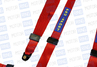 Ремень «ProSport» RS-00829 4-х точеный, красный, 2 дюйма