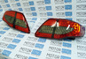Светодиодные задние тюнинг фонари красные тонированные на Toyota Corolla 2007-2009 г.в.