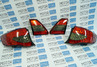 Светодиодные задние тюнинг фонари красные тонированные на Toyota Corolla 2007-2009 г.в.