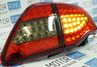 Светодиодные задние тюнинг фонари красные тонированные на Toyota Corolla 2007-2009 г.в.