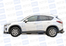 Защита порогов ТехноСфера Труба с проступью d76  для Mazda CX-5 2011-2017 г.в.