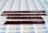 Молдинги дверей PT Group Стрела черное тиснение с надписью PetroilTuning для Лада Гранта, Гранта FL седан
