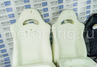 Комплект для сборки сидений Recaro экокожа с алькантарой (цветная строчка Ромб/Квадрат) для ВАЗ 2110, Лада Приора седан