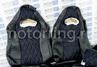 Комплект для сборки сидений Recaro экокожа с алькантарой (цветная строчка Ромб/Квадрат) для ВАЗ 2110, Лада Приора седан