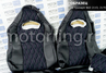 Комплект для сборки сидений Recaro экокожа с алькантарой (цветная строчка Ромб/Квадрат) для ВАЗ 2111, 2112, Лада Приора хэтчбек, универсал