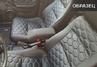 Обивка сидений (не чехлы) ткань с черной тканью 10мм (цветная строчка Соты) для ВАЗ 2108-21099, 2113-2115, 5-дверная Лада 4х4 (Нива) 2131