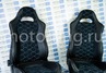 Комплект анатомического салона Recaro в сборе экокожа с алькантарой (строчка Соты) для ВАЗ 2108-21099, 2113-2115, 5-дверная Нива 2131