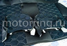 Комплект анатомического салона Recaro в сборе экокожа с алькантарой (строчка Соты) для ВАЗ 2108-21099, 2113-2115, 5-дверная Нива 2131