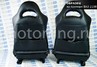 Комплект анатомического салона Recaro в сборе экокожа с алькантарой (строчка Соты) для 3-дверную Лада 4х4 (Нива) 21213, 21214