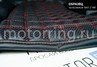 Обивка (не чехлы) сидений Recaro экокожа (центр с перфорацией и цветной строчкой Ромб/Квадрат) для ВАЗ 2111, 2112, Лада Приора хэтчбек, универсал