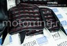 Обивка (не чехлы) сидений Recaro экокожа (центр с перфорацией и цветной строчкой Ромб/Квадрат) для ВАЗ 2111, 2112, Лада Приора хэтчбек, универсал
