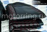 Обивка (не чехлы) сидений Recaro экокожа (центр с перфорацией и цветной строчкой Ромб/Квадрат) для ВАЗ 2111, 2112, Лада Приора хэтчбек, универсал