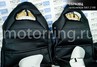Обивка (не чехлы) сидений Recaro экокожа (центр с перфорацией и цветной строчкой Ромб/Квадрат) для ВАЗ 2111, 2112, Лада Приора хэтчбек, универсал