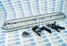 Защита порогов PT Group 51мм серебристая (Искра) с алюминиевой площадкой для Lifan X60 с 2012 г.в.