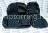 Комплект анатомического салона Recaro в сборе экокожа с алькантарой (цветная строчка Ромб/Квадрат) для ВАЗ 2111, 2112, Лада Приора хэтчбек, универсал