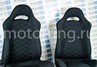 Комплект анатомического салона Recaro в сборе ткань с черной тканью 10мм (цветная строчка Соты) для ВАЗ 2108-21099, 2113-2115, 5-дверная Нива 2131