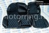 Комплект анатомического салона Recaro в сборе экокожа с алькантарой (цветная строчка Ромб/Квадрат) для ВАЗ 2110, Лада Приора седан