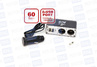 Разветвитель прикуривателя с проводом 12/24V AVS на 2 входа с USB