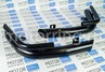 Защита заднего бампера ТехноСфера Уголки двойные d76  для Toyota Land Cruiser Prado 120 2002-2009 г.в.