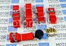 Ремни безопасности TURBOTEMA 5-ти точечные быстросъемные, красные, 2 дюйма
