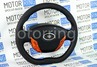 Руль Priora Turbo анатомический под дерево для ВАЗ 2110-2112 с европанелью, Лада Калина, Калина 2, Гранта, Гранта FL, Приора, Нива Тревел, Шевроле Нива