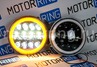 Светодиодные фары TheBestPartner 7 дюймов 90W черные с LED кольцом повторителя поворотника и ДХО для ВАЗ 2101, 2102, Лада 4х4, Нива Легенд