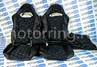 Обивка (не чехлы) сидений Recaro экокожа с алькантарой (цветная строчка Соты) для ВАЗ 2111, 2112, Лада Приора хэтчбек, универсал