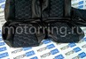 Обивка (не чехлы) сидений Recaro экокожа с алькантарой (цветная строчка Соты) для ВАЗ 2111, 2112, Лада Приора хэтчбек, универсал