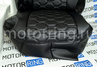 Комплект для сборки сидений Recaro экокожа (центр с перфорацией) с цветной строчкой Соты для 3-дверную Лада 4х4 (Нива) 21213, 21214