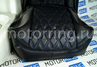 Комплект для сборки сидений Recaro экокожа (центр с перфорацией и цветной строчкой Ромб/Квадрат) для ВАЗ 2111, 2112, Лада Приора хэтчбек, универсал
