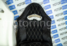 Комплект для сборки сидений Recaro экокожа с тканью Полет (цветная строчка Ромб/Квадрат) для ВАЗ 2111, 2112, Лада Приора хэтчбек, универсал