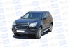 Защита порогов ТехноСфера стальная с алюминиевым листом d63,5 для Chevrolet Trailblazer 2012-2016 г.в.