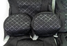 Обивка (не чехлы) сидений Recaro (черная ткань, центр Скиф) для ВАЗ 2108-21099, 2113-2115, 5-дверная Нива 2131
