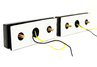 LED повторители поворотника с L-образным рисунком (2 полосы) оранжевые для Лада 4х4, Нива Легенд