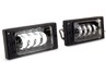 Диодные ПТФ Sal-Man 7 полос (ближний свет 60W и дальний 50W) для ВАЗ 2110-2112, 2113-2115, Шевроле Нива до рестайлинга 2009 года	