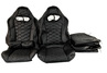 Обивка (не чехлы) сидений Recaro экокожа гладкая с цветной строчкой Соты для ВАЗ 2108-21099, 2113-2115, 5-дверная Нива 2131