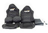 Обивка (не чехлы) сидений Recaro (черная ткань, центр Скиф) для ВАЗ 2108-21099, 2113-2115, 5-дверная Нива 2131