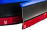 Универсальная резиновая губа Самурай черная с синим кантом на передний бампер