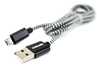 USB-кабель с разъемом microUSB в тканевой оплетке