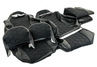 Обивка (не чехлы) сидений Recaro экокожа с тканью Полет (строчка Соты) для ВАЗ 2108-21099, 2113-2115, 5-дверная Нива 2131
