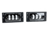 Светодиодные ПТФ Sal-Man 40W 4600lux 3 полосы двухцветные (бело-синий 6000К и желтый 3000К) для ВАЗ 2110-2112, 2113-2115, Шевроле Нива до рестайлинга 2009 года