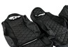 Обивка (не чехлы) сидений Recaro ткань с черной тканью 10мм (цветная строчка Соты) для ВАЗ 2110, Лада Приора седан