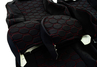 Обивка (не чехлы) сидений Recaro ткань с черной тканью 10мм (цветная строчка Соты) для ВАЗ 2108-21099, 2113-2115, 5-дверная Нива 2131