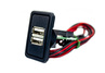 USB зарядное на 2 слота вместо заглушки панели приборов для ВАЗ 2108-21099 с высокой панелью, ВАЗ 2113-2115, Лада 4х4 (Нива) 21213, 21214, 2131