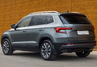 Имитация двойного выхлопа с серебристым обрамлением для Skoda Karoq