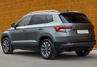 Имитация двойного выхлопа с черным лаковым обрамлением для Skoda Karoq