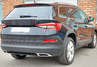 Имитация двойного выхлопа с серебристым обрамлением для Skoda Kodiaq